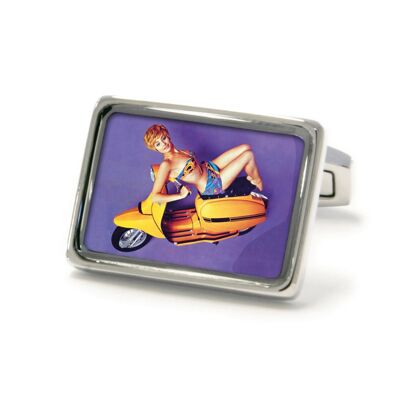 Cufflink Scooter Purple