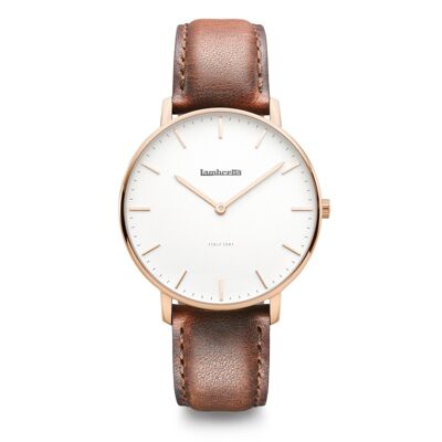 Classico 40 Rose Gold White Brown