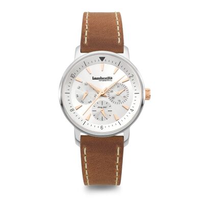 Imola 36 Silver Leather Brown