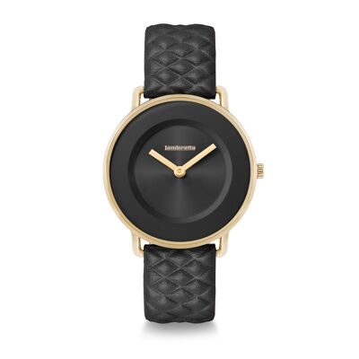 Mia 34 Quilted Gold Black