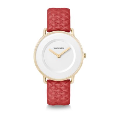Mia 34 Quilted Gold Red