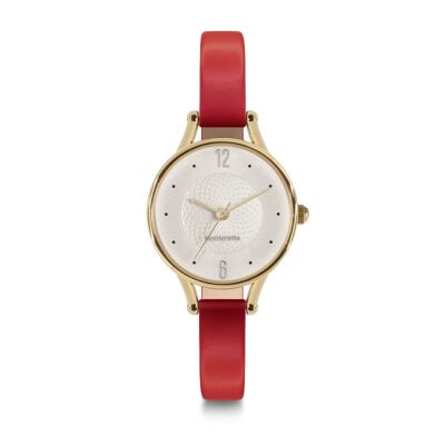 Piccolo 26 Leather Gold White Red - 2501RED