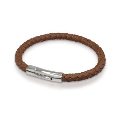 Leather Bracelet Mid Brown