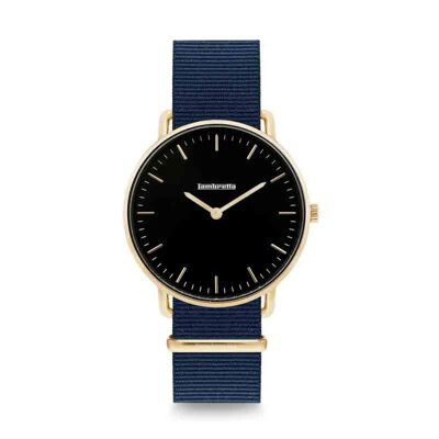 Bianca 34 Gold Black Nato Blue