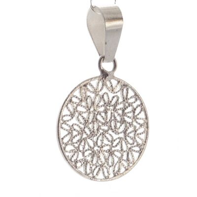 Boucles pendentif argent