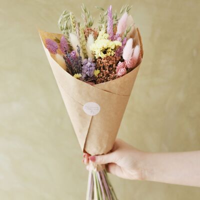 Bouquet di fiori secchi pastello - solo nel Regno Unito