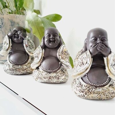 Trio Buddha Set - See, Hear, Speak No