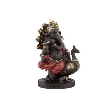Ganesh avec statue de paon 2