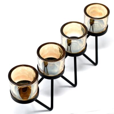 Iron Votive Candle Holder - 4 Cup