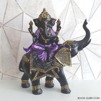 Statue d'éléphant d'équitation de Ganesh 1