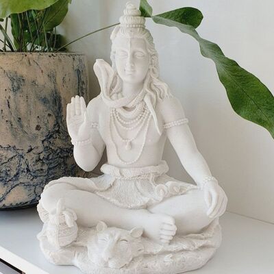 Statue du Seigneur Shiva Blanc