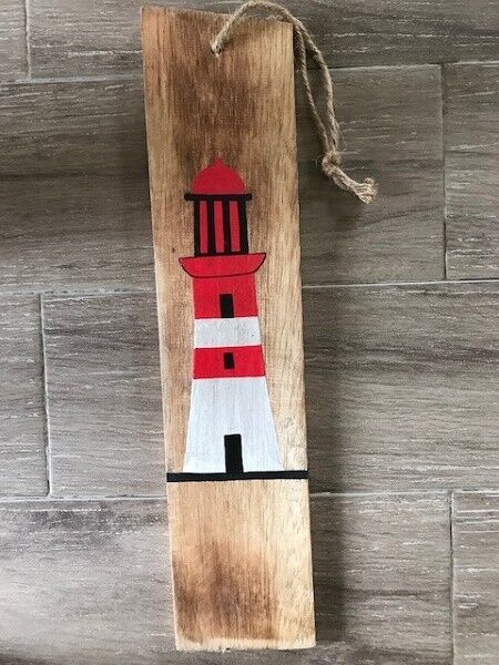 Legno da demolizione con faro rosso 10x45 cm (PU 6)