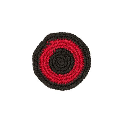 Coaster - I Red - Black 12 cm