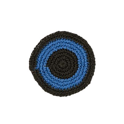 Coaster - I Black/Blue 12 cm
