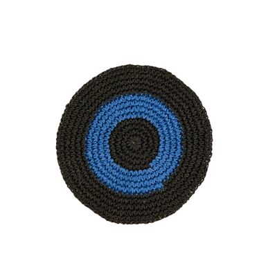 Placemat - I Black/Blue 20 cm