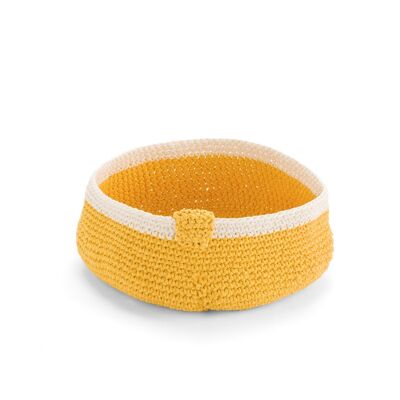 Bauhaus Basket Cream-Yellow