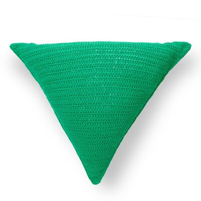 Bauhaus X-Large Triangular Cushion Green