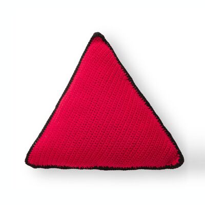 Bauhaus X-Large Triangular Cushion Red