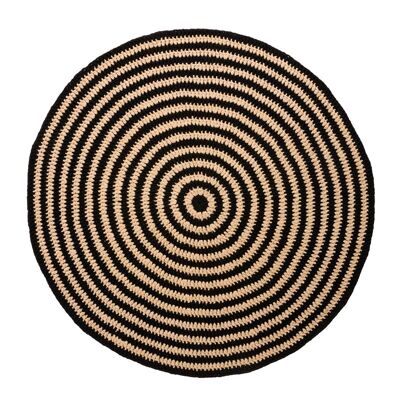 Handwoven Bauhaus Rug Black-White