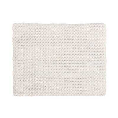 Hand Woven Bauhaus Placemat White