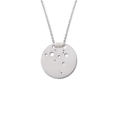 Aquarius Constellation Necklace White