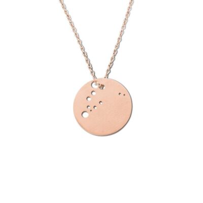 Capricorn Constellation Necklace Pink