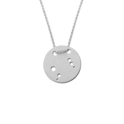 Libra Constellation Necklace White