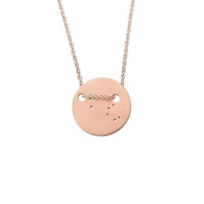 Leo Constellation Necklace Pink
