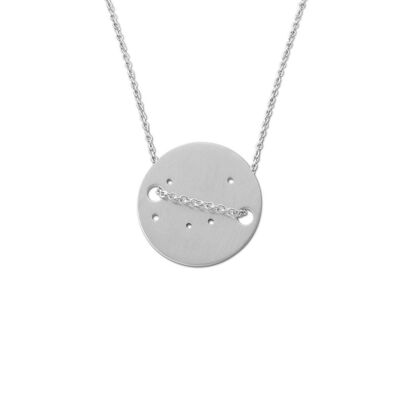 Gemini Constellation Necklace White