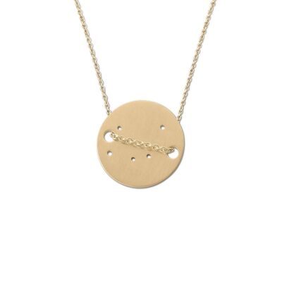 Gemini Constellation Necklace Yellow