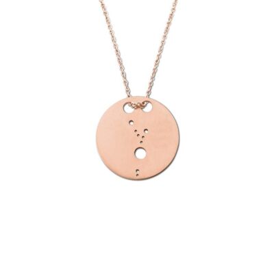Taurus Constellation Necklace Pink