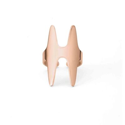 Double Bone Ring Pink