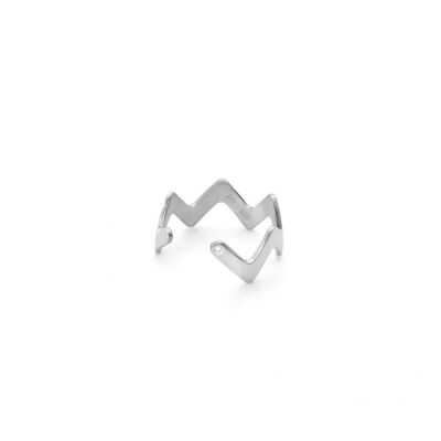 Small Round Stackable Midi Ring White (SKU: 140559)