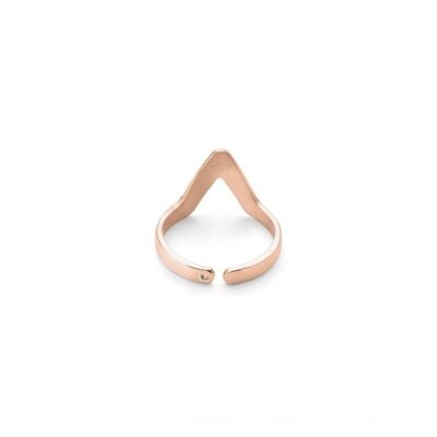 Small Triangle Stackable Midi Ring Pink