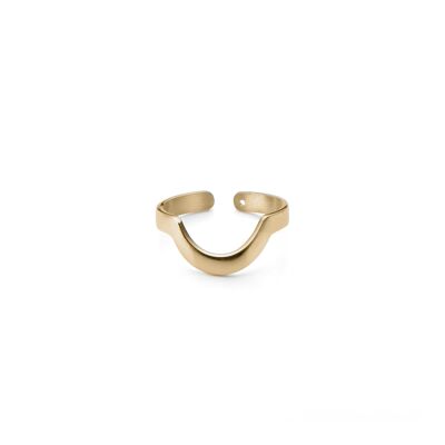 Small Round Stackable Midi Ring Yellow (SKU: 140566)