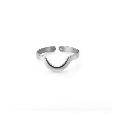 Small Round Stackable Midi Ring White (SKU: 140567)