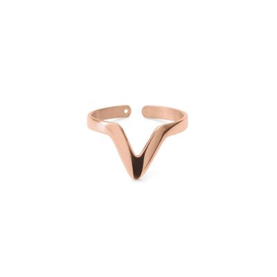 Small Triangle Stackable Ring Pink