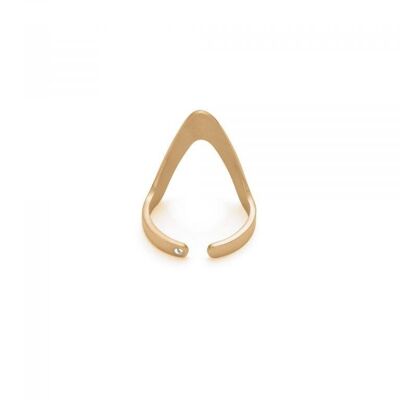Large Triangle Stackable Midi Ring Yellow (SKU: 140614)