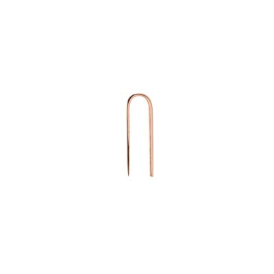 Single Short Line Earring Pink