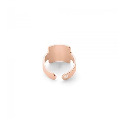 Square Midi Ring Pink