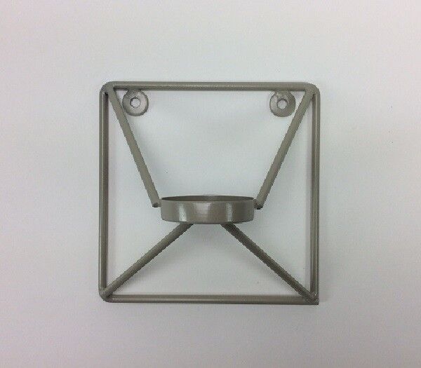 Supporto da parete quadrato per una candela da tè. Il supporto può contenere cm 15x15x19 Siemense Grigio (PU 8)