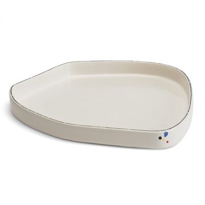 Large Serving Plate White