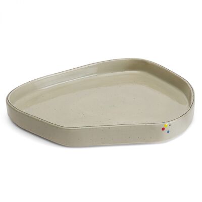 Large Serving Plate Grey