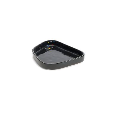 Small Serving Plate Black