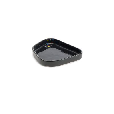 Small Serving Plate Black