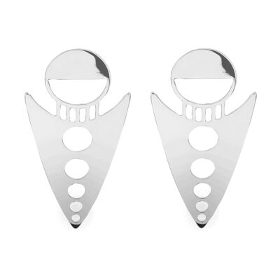 Aten Statement Earrings White