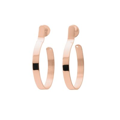 Duo Hoop Earrings Pink