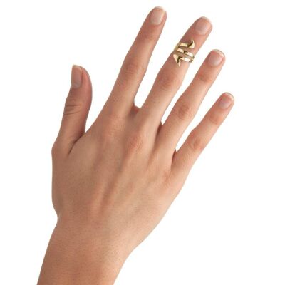 Ziggy Midi Ring Yellow