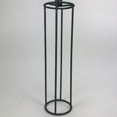 Holder for dinner candle. Vam metal in the color blue-gray (PU 4)