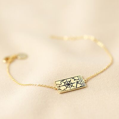 Das World Tarot Armband in Gold